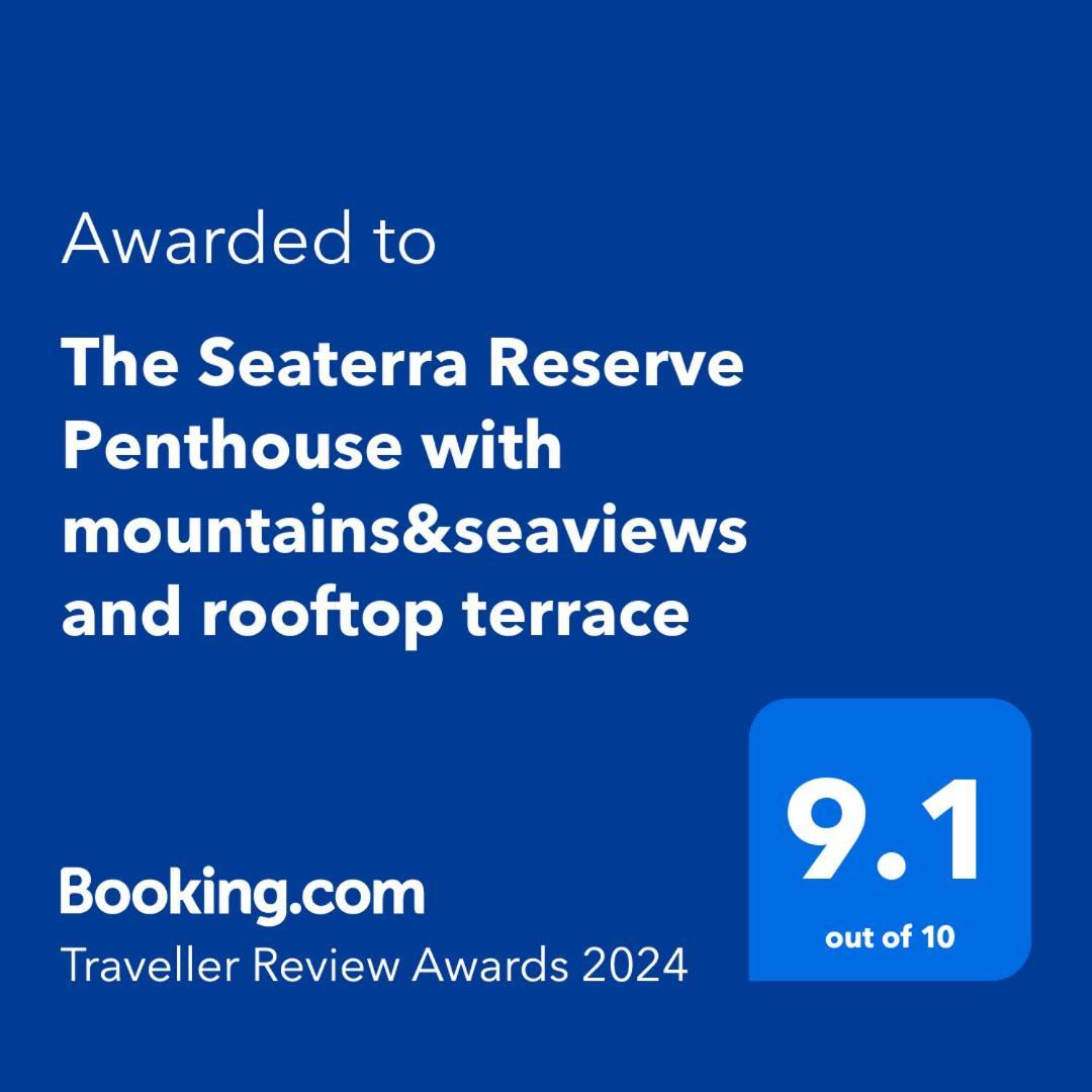 The Seaterra Reserve Penthouse With Mountains&Seaviews And Rooftop Terrace Akanthou Extérieur photo